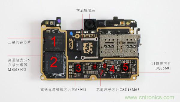 魅族M15拆解：做工精致，壓感Home鍵采用中國(guó)芯