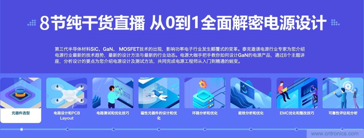 致工程師系列之三：高效GaN電源設(shè)計(jì)八部曲，泰克系列視頻課堂實(shí)操秘籍