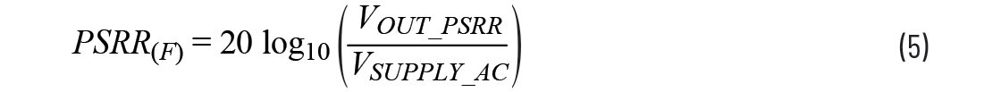 帶內(nèi)部旁路電容的數(shù)據(jù)采集&mu;Module器件的PSRR特性表征