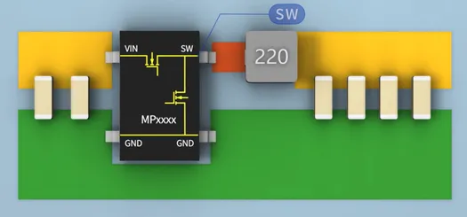 SW與電感之間的鋪銅面積越大越好嗎？