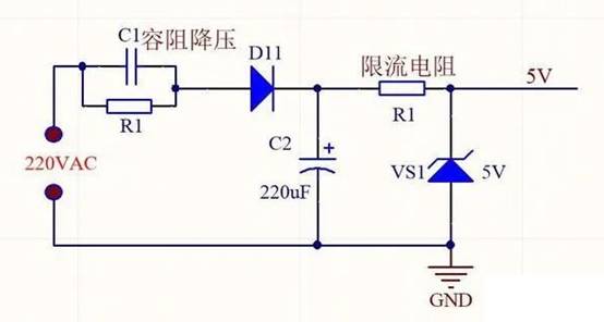 220V直接串聯(lián)電阻降壓5V能給手機充電嗎？